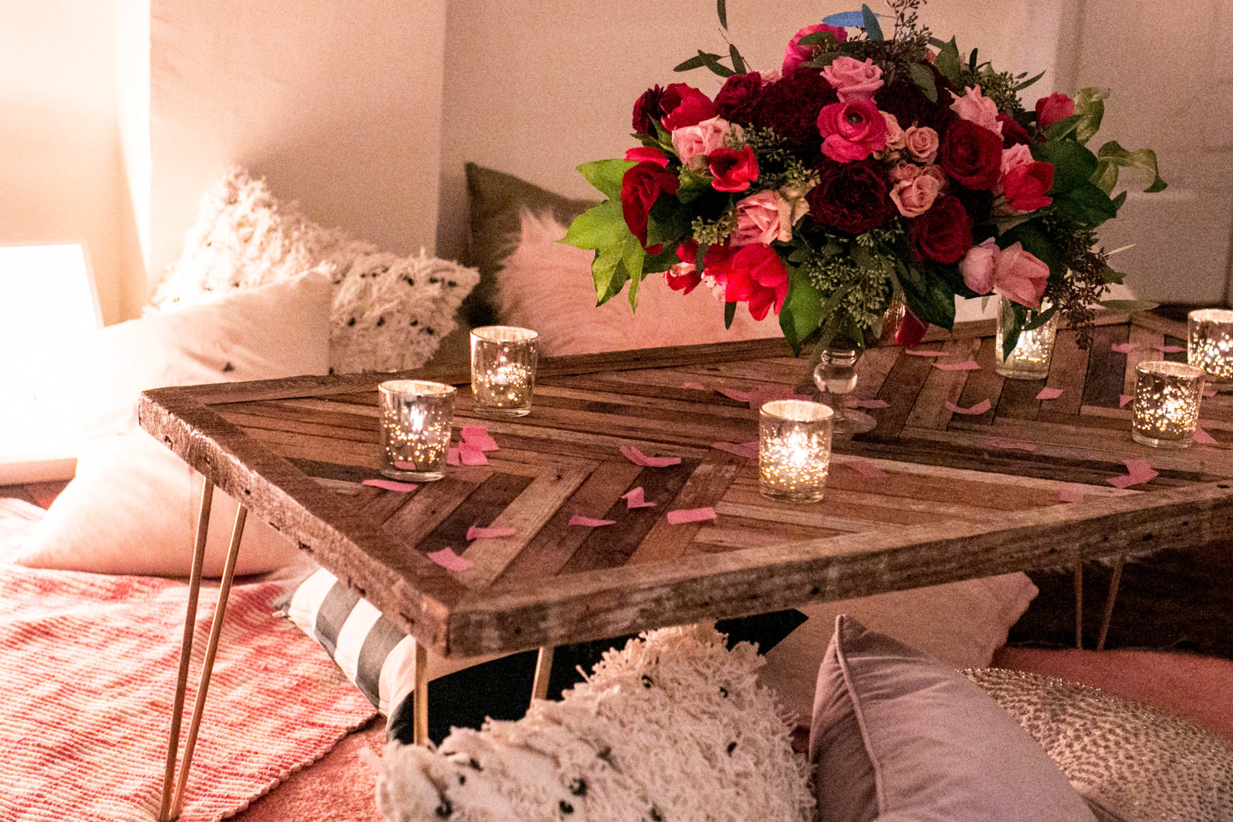 Galentine's Day table setting